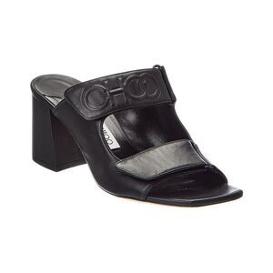 Jimmy Choo Leather Sandal, Black